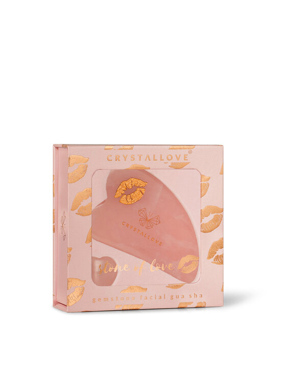 Crystallove Crystallove Kwarc różowy Selflove Kamień Gua Sha