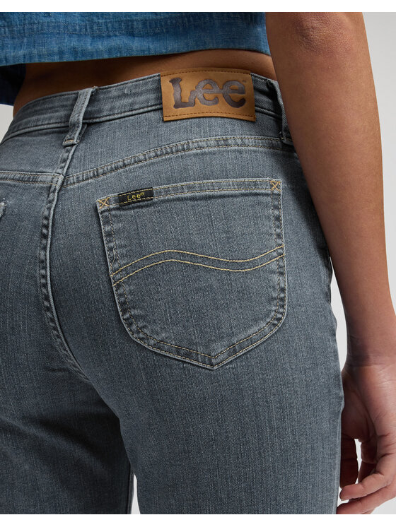 Lee Lee Jeansy LONDON Niebieski Straight Leg