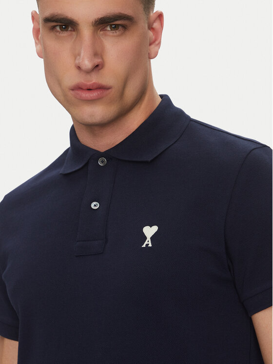AMI PARIS AMI PARIS Поло HPL060.760 Cиній Regular Fit