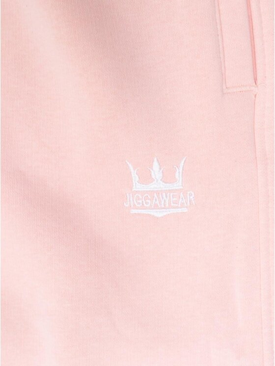 Jigga Wear Jigga Wear Spodnie dresowe Szerokie 133091 Różowy Regular Fit