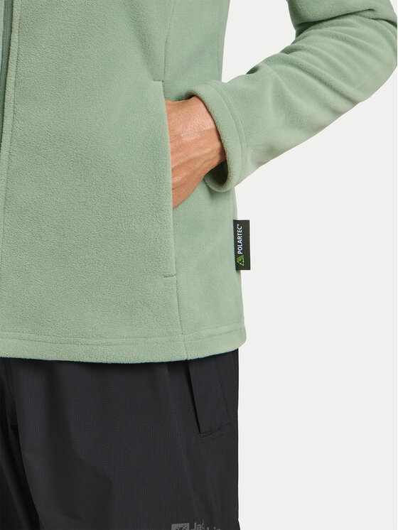 Jack Wolfskin Jack Wolfskin Flis Taunus Fz 1711391 Zelena Regular Fit
