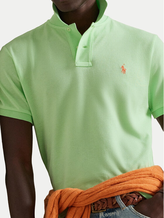 Polo Ralph Lauren Polo Ralph Lauren Polo majica 710536856502 Svetlo zelena Slim Fit