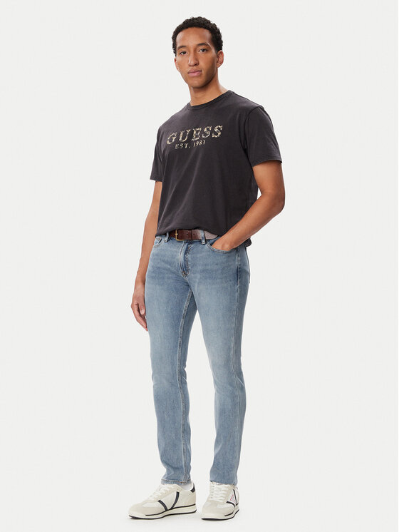 Guess Guess Дънки M6BAN1 D2602 Син Skinny Fit