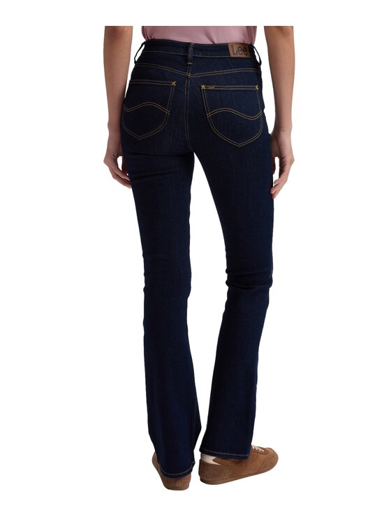 Lee Lee Jeansy 112378782 Granatowy Bootcut Fit