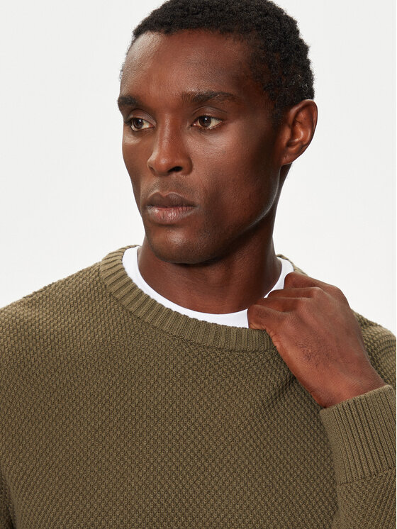 Selected Homme Selected Homme Sweter 16094552 Zielony Relaxed Fit