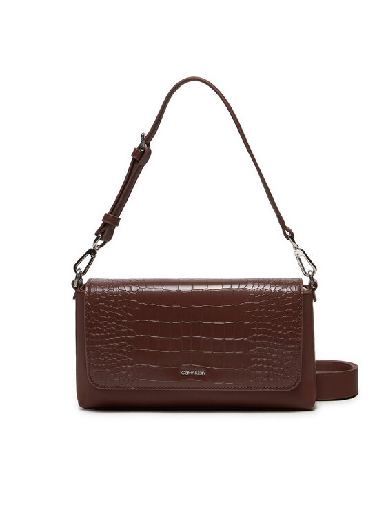Calvin Klein Calvin Klein Käekott Ck Must Shoulder Bag_Croco K60K612111 Pruun
