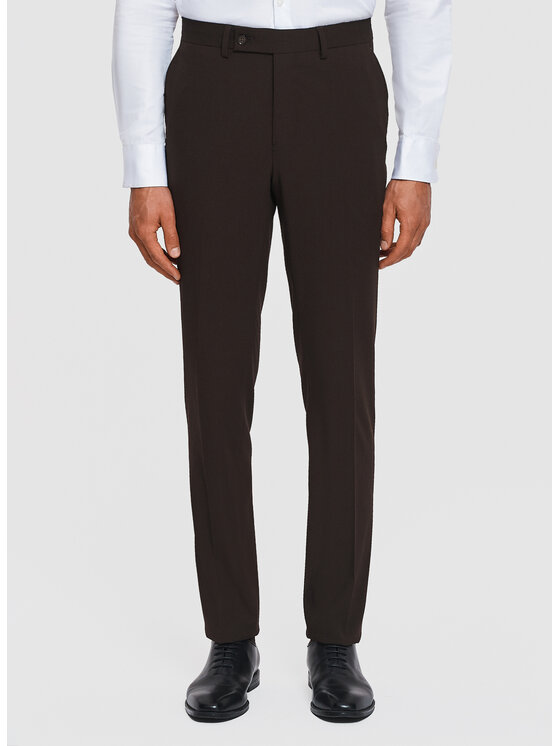 Pako Lorente Pako Lorente Spodnie garniturowe P26SF-6G-038 Brązowy Slim Fit