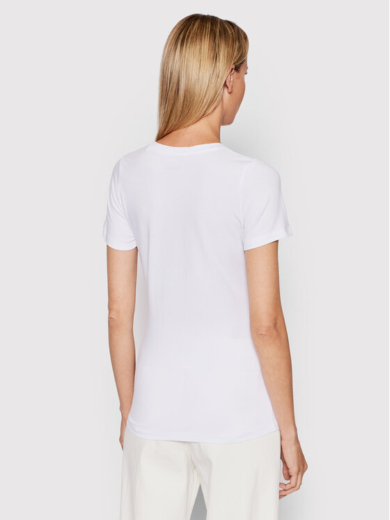 Pepe Jeans Pepe Jeans T-Shirt New Virgina PL505202 Biały Slim Fit