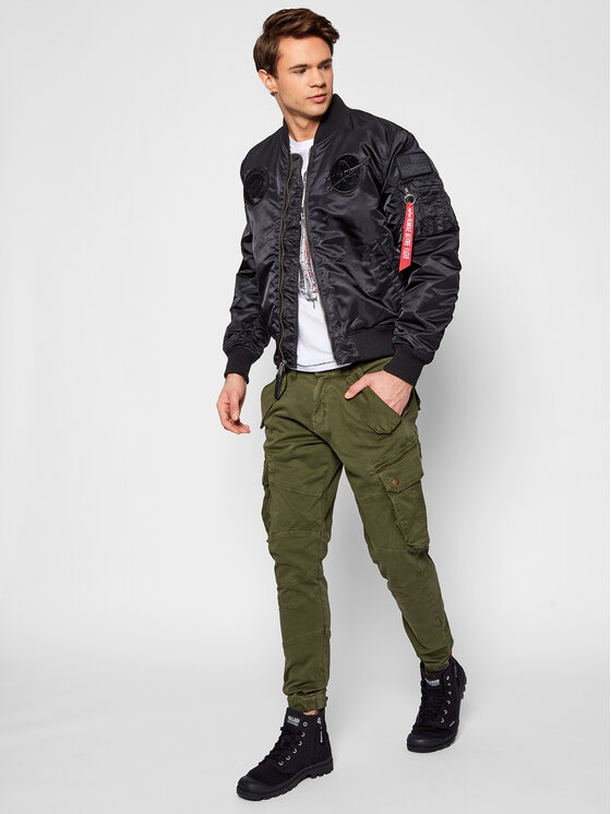 Alpha Industries Alpha Industries Kurtka bomber MA-1 VF Nasa 166107 Czarny Regular Fit