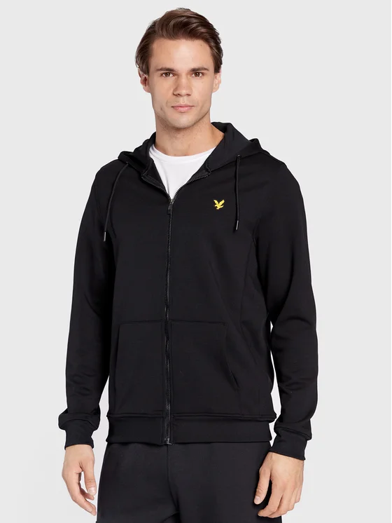 Lyle & Scott Sweatshirt Fly Fleece ML1485SPTR Schwarz Regular Fit