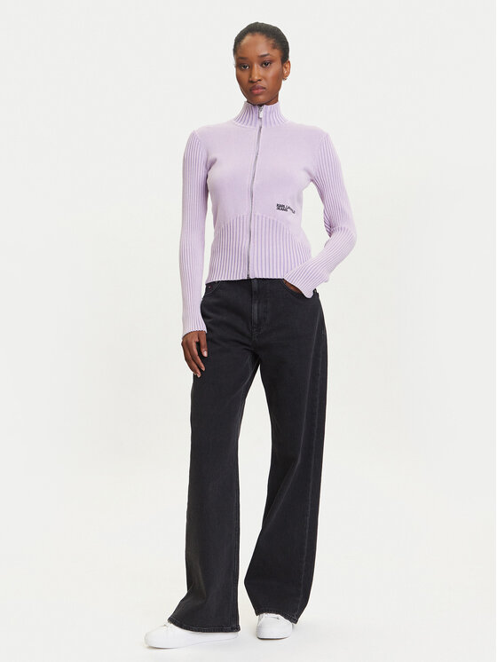 Karl Lagerfeld Jeans Karl Lagerfeld Jeans Strickjacke A3W18010 Violett Slim Fit