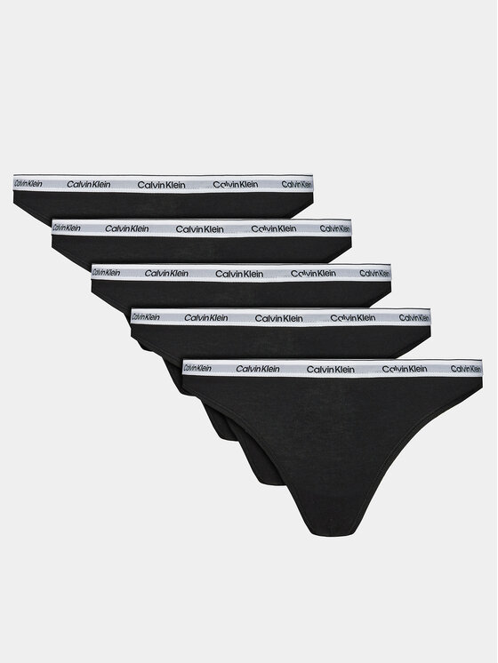 Calvin Klein Underwear Calvin Klein Underwear Σετ 5 ζευγάρια στρινγκ 000QD5221E Μαύρο