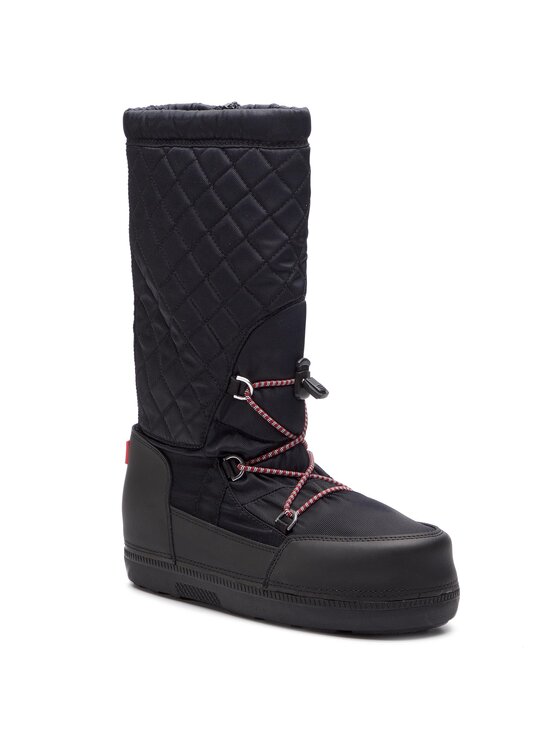 Hunter Śniegowce Original Snow Quilted Boot WFT2012WWR Czarny Modivo.pl