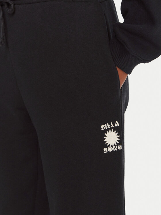 Billabong Billabong Teplákové nohavice So Sunny EBJFB03003 Čierna Relaxed Fit