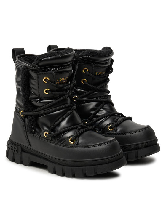 Tommy Hilfiger Tommy Hilfiger Μπότες Χιονιού Fur Boot T3A5-33610-1695 M Μαύρο