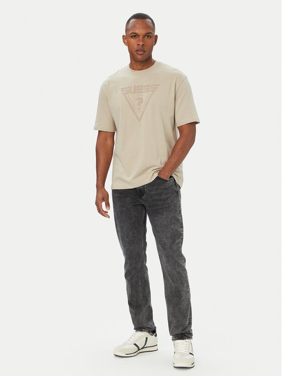 Guess Guess T-krekls Z4BI02 I3Z14 Bēšs Regular Fit