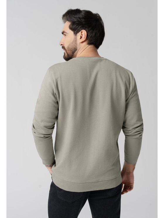 Volcano Volcano Bluza B-LEO Zielony Regular Fit