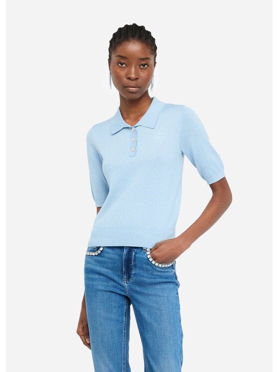 Liu Jo Liu Jo Maglione UF5278MA76QA4075 Celeste Regular Fit