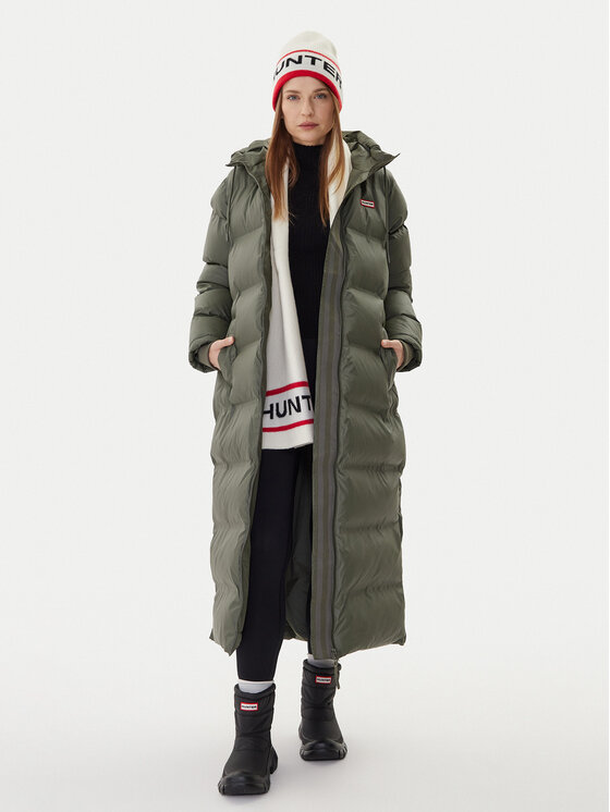 Hunter Hunter Зимове пальто Hutchison HARW0001252 Зелений Regular Fit