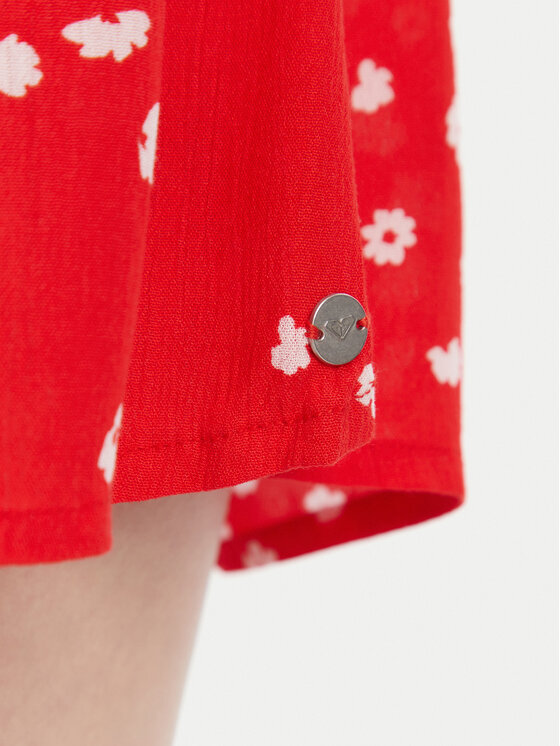 Roxy Roxy Sommerkleid ERJWD03880 Rot Regular Fit