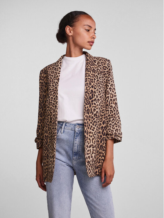 Pieces Pieces Zakó 17126850 Barna Regular Fit