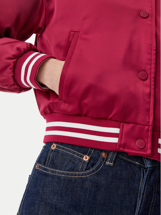 Tommy Jeans Tommy Jeans Bomber dzseki Satin Coach DW0DW20229 Rózsaszín Regular Fit