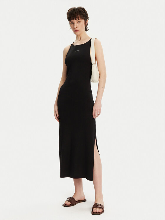 Calvin Klein Jeans Calvin Klein Jeans Ежедневна рокля J20J225296 Черен Slim Fit