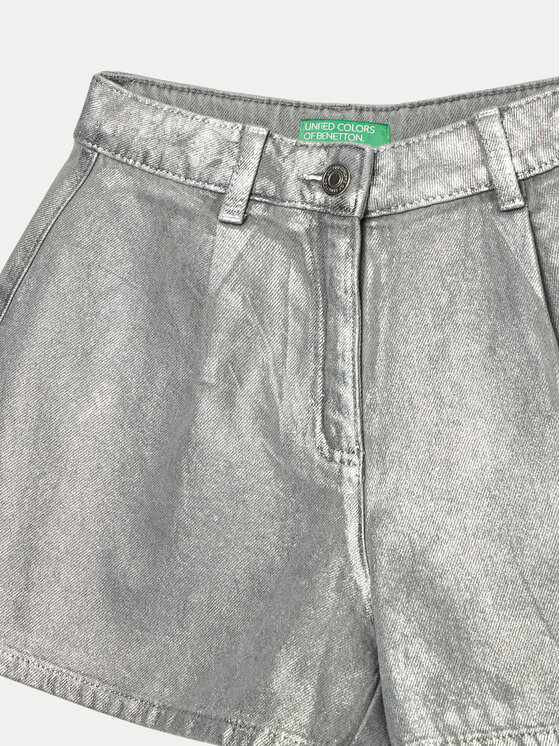United Colors Of Benetton United Colors Of Benetton Kratke hlače iz tkanine 48UHC903D Siva Regular Fit