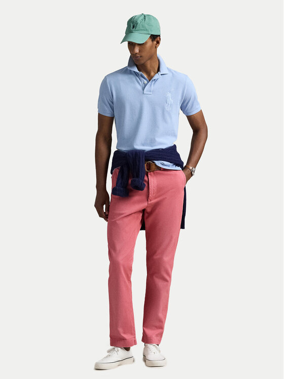 Polo Ralph Lauren Polo Ralph Lauren Поло 710938137012 Блакитний Slim Fit