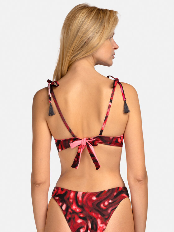 Miss Lou Miss Lou Góra od bikini G-SI1-BRD Bordowy