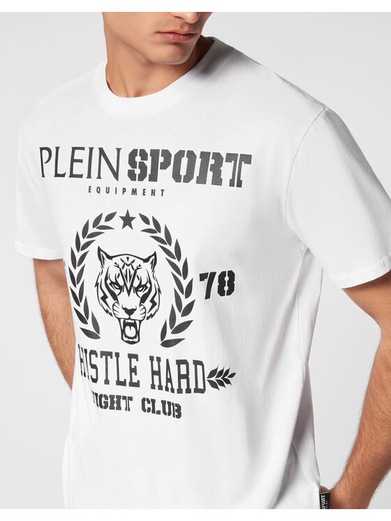 Plein Sport Plein Sport T-Shirt 13043 Biały Regular Fit