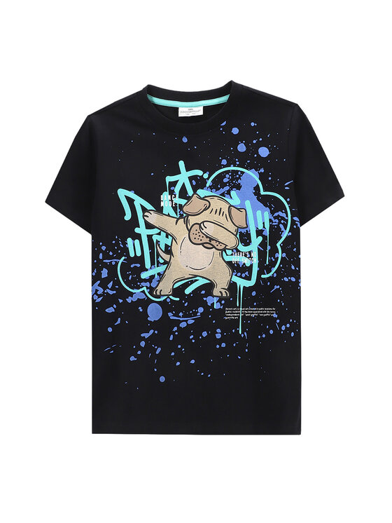 Coccodrillo T-Shirt WC5143203VBB Czarny Regular Fit