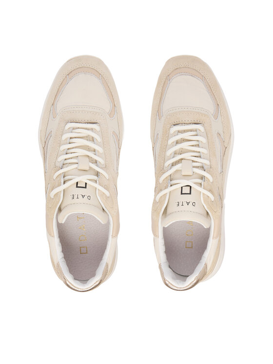 D.A.T.E. D.A.T.E. Sneakersy Fuga Shiny W431-FG-SH Beżowy