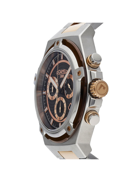Roamer Roamer Sat Tempomaster Chrono 221837 49 65 20 Srebrna