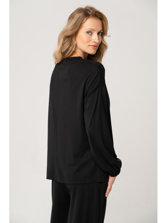 blue shadow blue shadow Bluza Resun Czarny Regular Fit