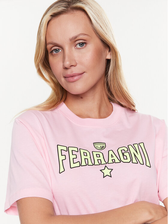 Chiara Ferragni Chiara Ferragni Majica 74CBHT02 Roza Regular Fit