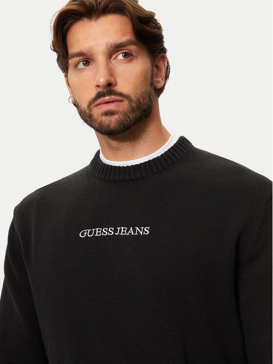 Guess Jeans Guess Jeans Пуловер M4BR31 Z3HM1 Черен Regular Fit