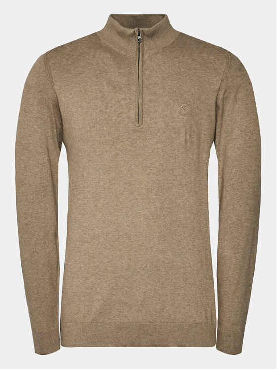 INDICODE INDICODE Пуловер Liliamos 35-698 Бежов Regular Fit