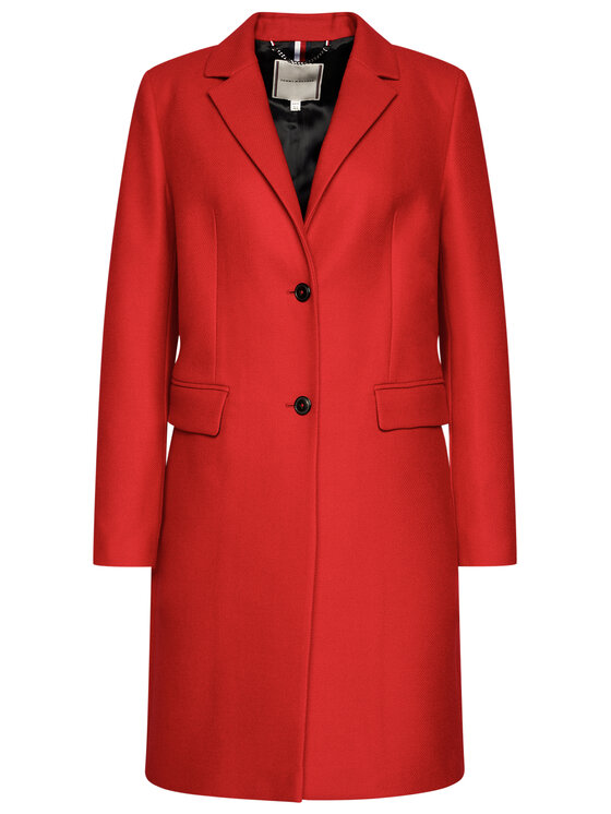 Manteau femme best sale tommy hilfiger rouge