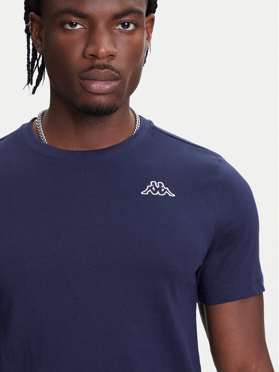 Kappa Kappa T-shirt Logo Korpo Cafers 304J150 Ljubičasta Slim Fit