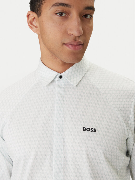 BOSS BOSS Cămașă Excurse 50554481 Verde Regular Fit