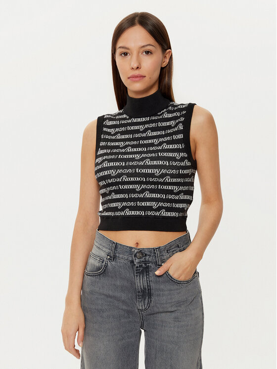 Tommy Jeans Tommy Jeans Garbó DW0DW19346 Fekete Slim Fit