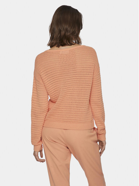 Vila Vila Pulover Bellisina 14089578 Oranžna Regular Fit