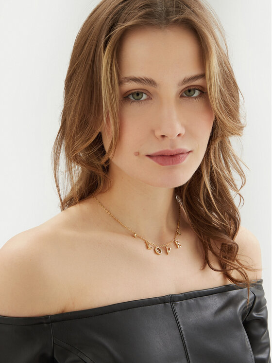 Guess Guess Ogrlica JUBN05 032JW Zlatna