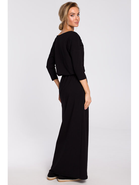 Made of Emotion Made of Emotion Každodenné šaty M435 Čierna Long Fit