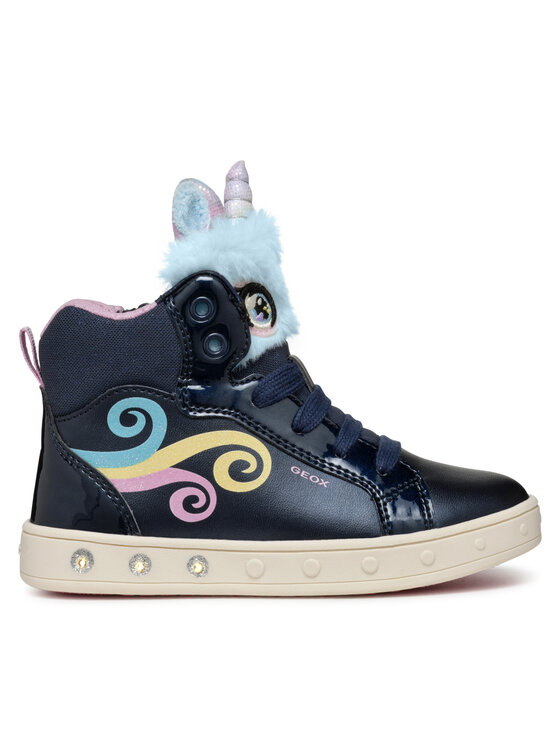 Geox Geox Tenisice J Skylin Girl J468WA 0NFBH C4243 S Tamnoplava