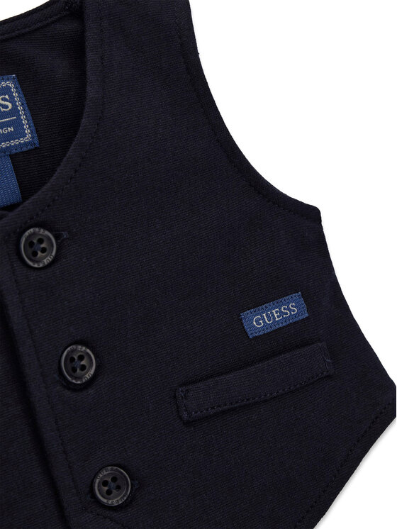 Guess Guess Set košulja, prsluk i tekstilne hlače I6BG05 K6216 Tamnoplava Regular Fit