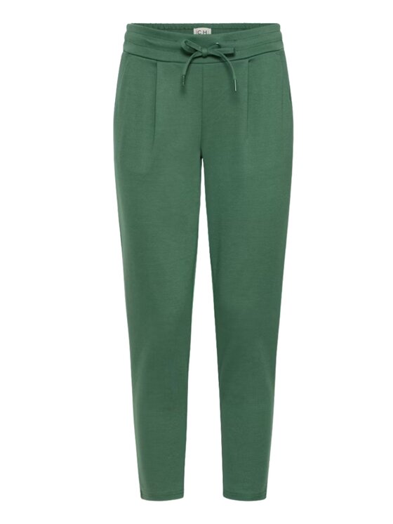 ICHI ICHI Παντελόνι φόρμας IHKATE PA CROPPED Πράσινο Slim Fit