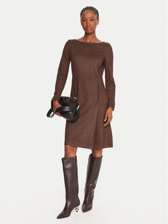 Weekend Max Mara Weekend Max Mara Pletena obleka Balocco 2525626062 Rjava Regular Fit