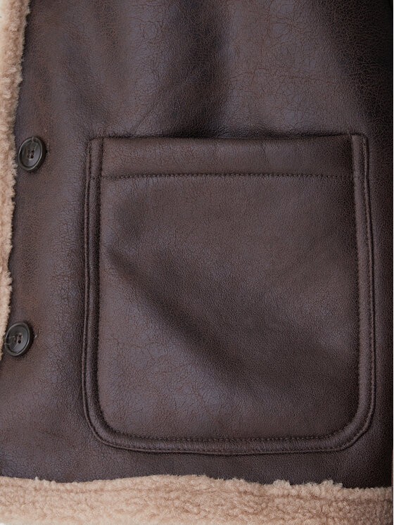 Jack & Jones Jack & Jones Műbőr dzseki Cambridge 12282946 Barna Regular Fit